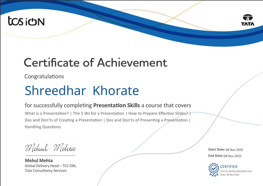 Certificate 8